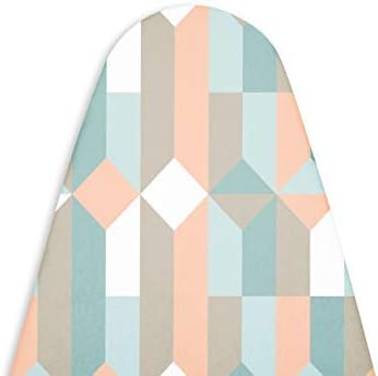 Encasa Homes Replacement Ironing Board Cover with Extra Thick Pad, Made in India, Standard (Fits Medium Boards 14 x 42 inch) Elasticated, Scorch R...