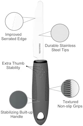 Bendable Adaptive Utensil Set - Arthritis Aid Silverware for The Elderly, Parkinson's, Hand Tremors, Weak Hand Grip & Handicapped - Easy Grip for ...