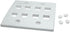 RiteAV - Keystone Wall Plate Double Gang 8-Port White (1 Piece Flush)...