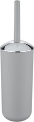 Brasil Toilet Brush, Toilet Bowl Cleaner Brush with Holder, Toilet Bowl Brush Made of Plastic, Grey, Dimensions 3.9 x 3.9 x 14.6 in...