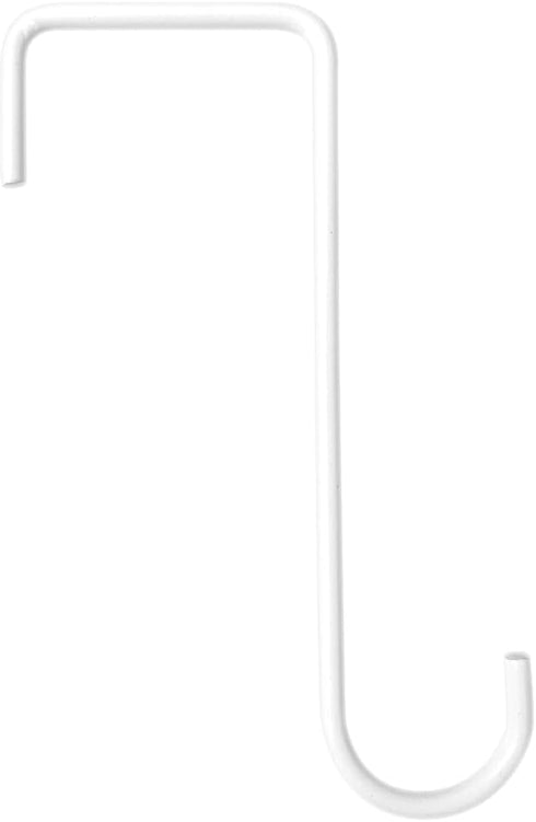 KANEALU Fence Hooks 6 Pack 6x2.1x0.2 inches, Stainless Steel, Ideal for Hanging Planters, Bird Feeders, Lanterns, and Tool&Decorations (White)...