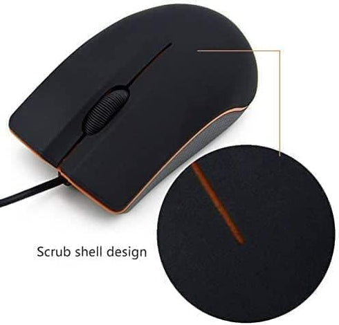 2 Pack Wired Mouse, USB Wired Computer Mouse for Right or Left Hand, Ergonomic Computer Mouse with Durable Clicks for PC, Computer, Laptop, Deskto...