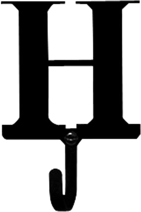 Village Wrought Iron Letter H Wall Hook Small...