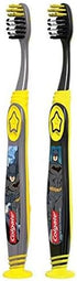 Colgate Batman Toothbrush for Children with Suction Cup, Kids 5+ Years Old, Extra Soft, Pack of 6...