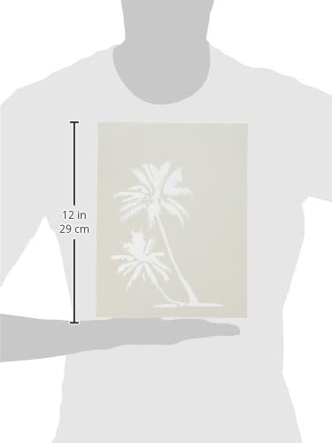 Stencil1 Palm Trees Stencil - Reusable Premium Quality Mylar Stencils for Painting - Palm Trees Stencil Crafts and Decor on Walls Fabric & Furnitu...
