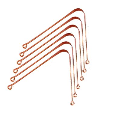 Tongue Scraper for Adults Set of 6, Premium Copper Tongue Scraper, Metal Tongue Cleaner for Bad Breath, Easy to Use Tongue Scraper, Tongue Scraper...