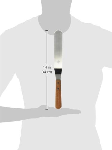 Winco Blade Offset Spatula, 7.75-Inch, Medium, Stainless Steel, Brown...
