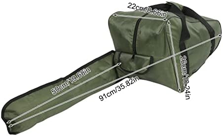 18 Inch Chainsaw Bag Chainsaw Carrying Case Storage Bag Heavy Duty Full Protection Waterproof Oxford Cloth Portable Bag for Lumberjack Red/Black/A...