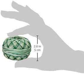 Handy Hands Lizbeth Premium Cotton Thread, Size 40, Christmas Green Mix...