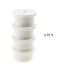 HAHIYO 4Pcs 0.8Inch/20mm White Flexible Rubber Desk Grommet Wire Grommet Cable Management Cord Hole Cover Desk Wire Hole Insert Wire Organizer for...
