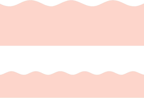 Blush Bulletin Board Border Pink Scalloped Border Trim for Classroom 52ft One Roll...