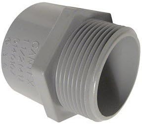 Cantex Pvc Male Terminal Adapter Threaded 1 " Ul Schedule 13 Bulk...
