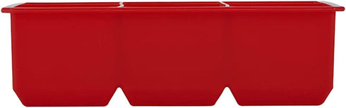 Houdini Large Cube Silicone Tray Ice Mold, 2 pack, RED, 5257595...