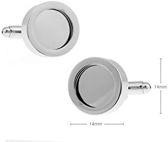 Picture Photo Locket Holder Display Pair Cufflinks in a Presentation Gift Box & Polishing Cloth...