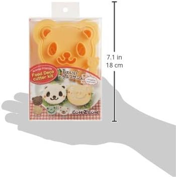 Animal Friends Food Deco Cutter and Stamp Kit Frame 3 7/8 x 3 1/8 x 1 1/16 inches...