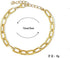 14K Gold Plated Paperclip Alloy Link Chain Choker Necklace Bracelet Earrings Set Punk Oval Dainty Chunky Chain Flat Link Costume Jewelry Set for W...