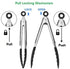 Kitchen Tongs for Cooking Locking Silicone Tongs,Buffet Tongs,Stainless Steel Serving Tongs,7,9 and 12 In Locking Food Tong with Silicon Tips Sili...