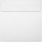 LUXPaper Square Invitation Envelopes | Peel & Press | 5 3/4" x 5 3/4" | White | 100% Recycled | 80lb. Text | 50 Qty...