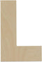 Woodpeckers Wooden Letter L Cutouts 8" - Baltic Birch - Wooden Letter Decor - Craft Wood - Pack of 1...