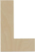 Woodpeckers Wooden Letter L Cutouts 8" - Baltic Birch - Wooden Letter Decor - Craft Wood - Pack of 1...