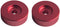DEWHEL Aluminum 45 RPM Adapter Compatible with 7 inch Vinyl Records Dome 45 Adapter Player Turntable Accessories (2xRed)...