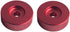 DEWHEL Aluminum 45 RPM Adapter Compatible with 7 inch Vinyl Records Dome 45 Adapter Player Turntable Accessories (2xRed)...