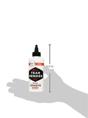 Tear Mender - TTB-6-D-B Instant Fabric and Leather Adhesive, 6 oz Bottle, TG06H...