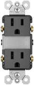 Legrand radiant NTL885TRBKCC6 15 Amp Adjustable LED Night Light Outlet, Tamper Resistant Decorator Receptacle, Optional Louver, Black (1 Count)......