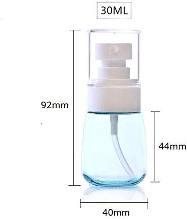 2 Pcs 30ml/1oz Mini Fine Mist Spray Bottles, Empty Clear Travel Containers Water Mist Sprayer for Cosmetic Skincare Lotion Perfumes...
