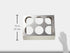 Winco 6 Hole Flatware Cylinder Holder, 2-Tier...