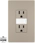 Legrand radiant NTL885TRBKCC6 15 Amp Adjustable LED Night Light Outlet, Tamper Resistant Decorator Receptacle, Optional Louver, Black (1 Count)......