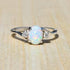 Exquisite Women's 925 Plate Silver Ring Oval Cut Created-Fireopal Diamond Jewelry Birthday Proposal Gift Bridal Engagement Party Band Rings Size 5...
