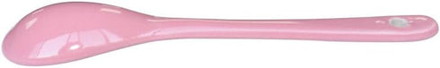 10 pcs Porcelain Egg Spoons Ceramic Spoons 4.7 inch Coffee Dessert Yogurt Tea Milky Tea Pink...