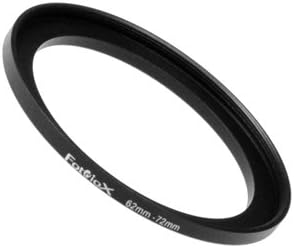 Fotodiox Metal Step Up Ring, Anodized Black Metal 62mm-72mm, 62-72 mm...