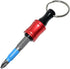 1/4 inch Hex Shank Bit Holder, 6pcs Quick Release Drill Bit Holder Keychain for Impact Driver, Portable Screwdriver Bits Holder, Aluminum Alloy, C...