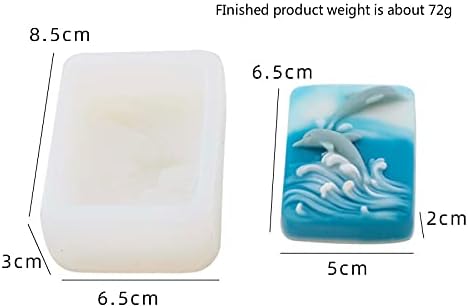 Silicone Soap Mold Dolphin Embossed Handmade Soap Decoration Moulds DIY Plaster Candle Molds Fondant Cake Crafts...