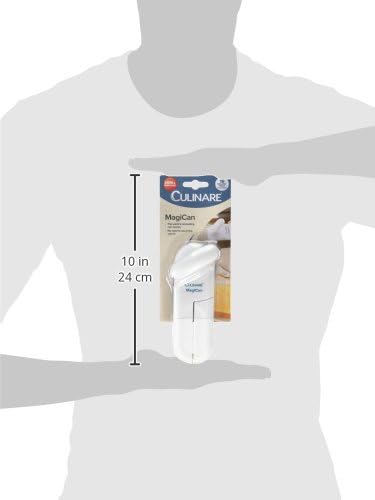 MagiCan Manual Can Opener - Heavy Duty Kitchen Gadget, Effortlessly Open Cans, White, Stainless Steel...