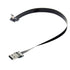NFHK Up Angled USB 2.0 Type-A Male to Micro USB 5Pin Male Data Flat Slim FPC Cable for FPV & Disk & Phone 50CM...