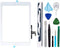 White Digitizer Repair Kit for 2017 iPad 9.7 A1822, A1823 / iPad 5 iPad Air 1st Touch Screen Digitizer Replacement (Without Home Button) with Tool...