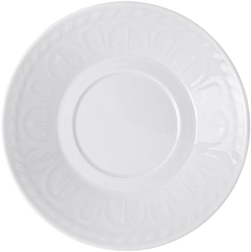 Villeroy & Boch Cellini Tea Cup Saucer, 6 in, Premium Porcelain, White...