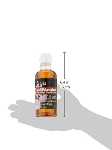 inSPAration Spa and Bath Aromatherapy 120X Spa Liquid, 9-Ounce, Musk Magic, Brown...
