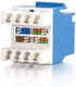 C2G 03796 Cat5e RJ45 Unshielded Keystone Jack, Blue...
