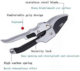 garden shears, scissors gardening tools, work 3 times easier, cutting florist floral, thorn rose, branch, hedge and fruit, handheld pruner (Sharp ...