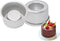 Astra shop 3-Inch Mini Cake Baking Pans Set of 4 - For Making Filled Cakes With Hollow Centers/ Single Serve Mini Baking Pans/ Baking Gift/ Holida...