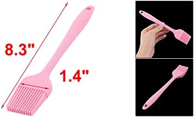 uxcell Silicone Family Bakery Cookie Cake Baking Tool Cream Butter Pastry Brush Pink...