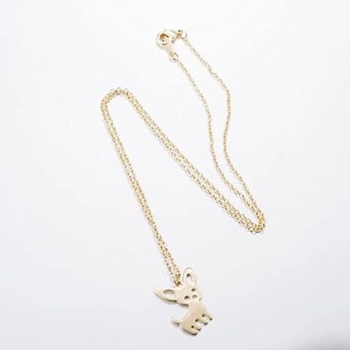 Stainless Steel Chihuahua Puppy Dog Pendant Necklace Earrings for Women Cute Pet Animal Stud Earring Set Jewelry...