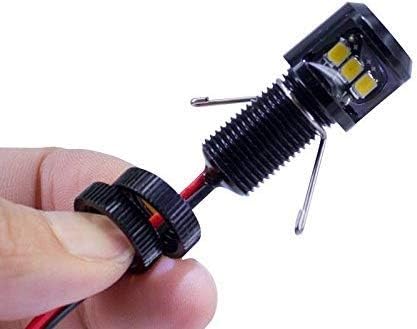 Oznium Side View LED Bolt - 12V LED Side Emitting Light for Bumper, Grille, Cars Interior, Dash, Ambient Lighting, Motorcycle with Aluminum Housin...