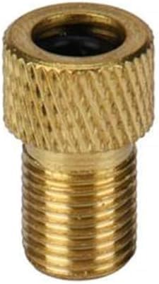 2Pcs Gold Presta Valve Adaptors, Convert Presta to Schrader Adapter for Bike, Inflate Tire Using Standard Pump or Air Compressor, One Size?Tires a...