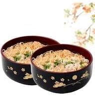 JapanBargain 2943, Soup Bowls Japanese Plastic Bowls Cereal Bowl Rice Bowl, Bunny and Moon Pattern, Made in Japan, 5-inch, 4 Pack...