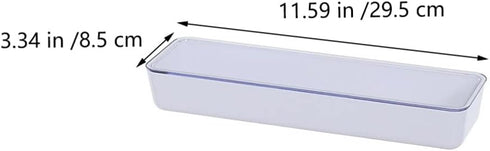 Cabilock Flatware Tray With Lid Kitchen Drawer Organizer With Lid And Drainer Plastic Kitchen Cutlery Tray and Utensil Storage Container with Cove...